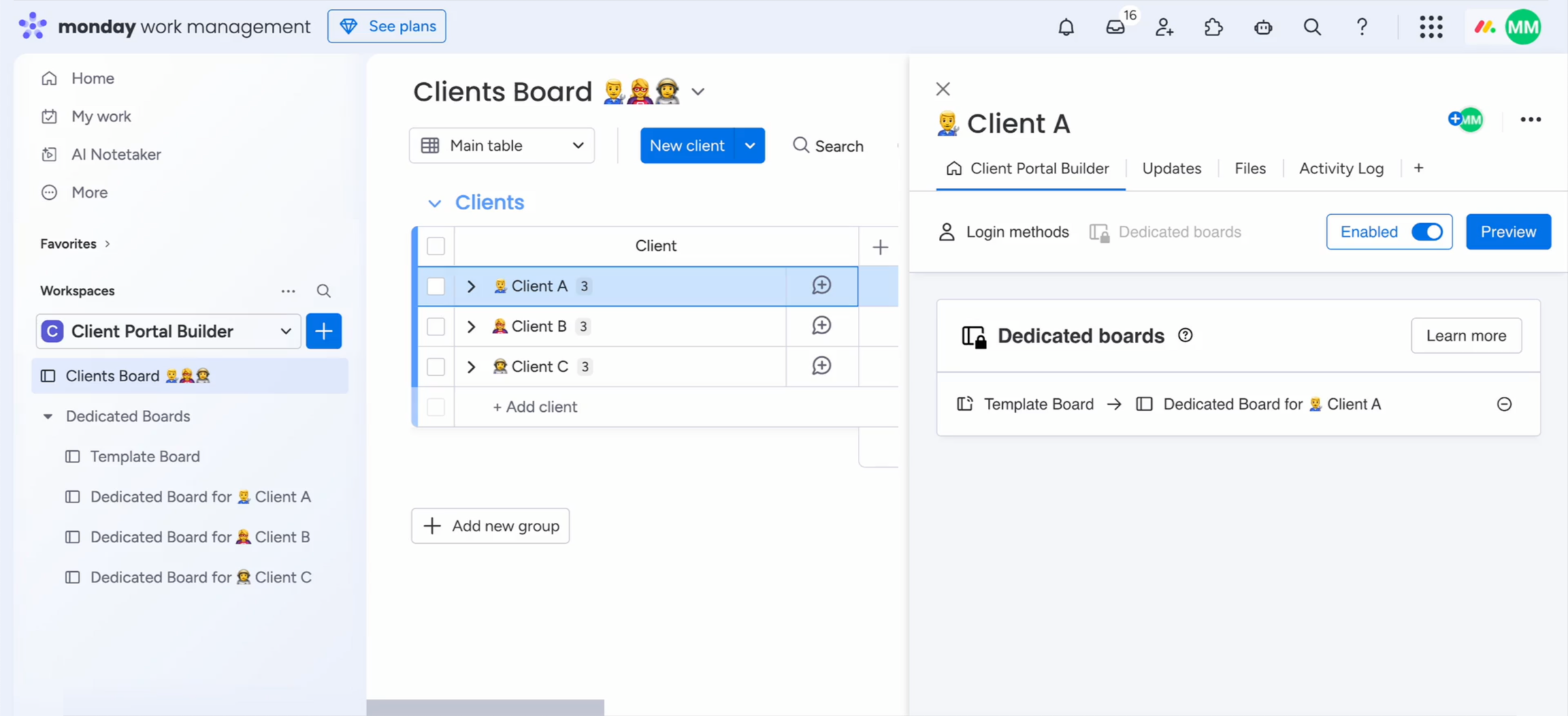 Assigning dedicated boards